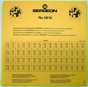 Bergeon Bushing Chart